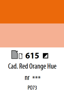 Abstract Liner Cadmium Oranjerood subs. Sennelier 27 ML Kleur 615