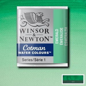 Emerald half napje van Winsor & Newton Cotman Water Colours Kleur 235