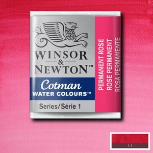 Permanent Rose half napje van Winsor & Newton Cotman Water Colours Kleur 502