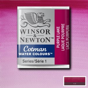 Purple Lake half napje van Winsor & Newton Cotman Water Colours Kleur 544