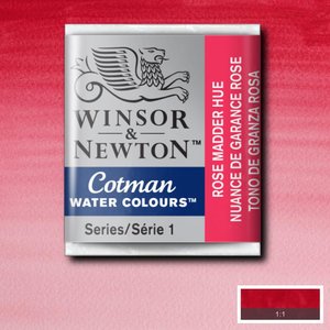 Rose Madder Hue half napje van Winsor & Newton Cotman Water Colours Kleur 580