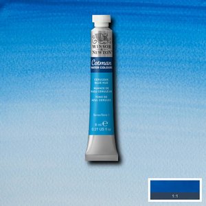 Cerulean Blue 8 ML van Winsor & Newton Cotman Water Colours Kleur 139