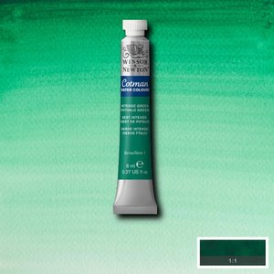 Intense Green 8 ML van Winsor & Newton Cotman Water Colours Kleur 329