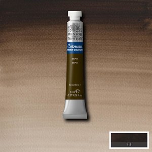 Sepia 8 ML van Winsor & Newton Cotman Water Colours Kleur 609