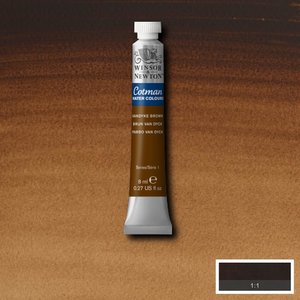 Vandyke Brown 8 ML van Winsor & Newton Cotman Water Colours Kleur 676