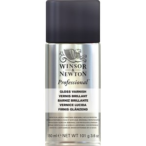 Glans Vernis Spuitbus voor olieverf Winsor & Newton (Medium 982) 150 ML