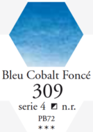 L'Aquarelle Kobaltblauw Donker Sennelier extra fijne aquarelverf 10 ML Serie 4 Kleur 309