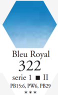 L'Aquarelle Koningsblauw Sennelier extra fijne aquarelverf 10 ML Serie 1 Kleur 322