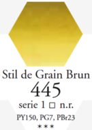 L'Aquarelle Stil De Grain Bruin Sennelier extra fijne aquarelverf 10 ML Serie 1 Kleur 445