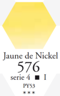L'Aquarelle Nikkelgeel Sennelier extra fijne aquarelverf 10 ML Serie 4 Kleur 576