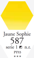 L'Aquarelle Geel Sophie Sennelier extra fijne aquarelverf 10 ML Serie 1 Kleur 587