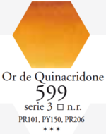 L'Aquarelle Quinacridone Goud Sennelier extra fijne aquarelverf 10 ML Serie 3 Kleur 599