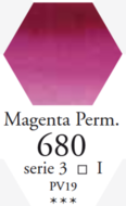 L'Aquarelle Permanent Magenta Sennelier extra fijne aquarelverf 10 ML Serie 3 Kleur 680