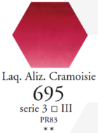 L'Aquarelle Alizarienlak Crimson Sennelier extra fijne aquarelverf 10 ML Serie 3 Kleur 695