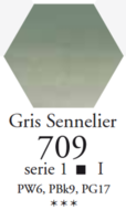 L'Aquarelle Sennelier Grijs Sennelier extra fijne aquarelverf 10 ML Serie 1 Kleur 709