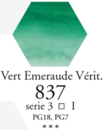 L'Aquarelle Echt Smaragdgroen Sennelier extra fijne aquarelverf 10 ML Serie 3 Kleur 837