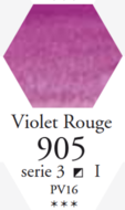 L'Aquarelle Roodviolet Sennelier extra fijne aquarelverf 10 ML Serie 3 Kleur 905