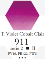 L'Aquarelle Cobaltviolet Licht Tint Sennelier extra fijne aquarelverf 10 ML Serie 2 Kleur 911