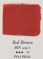 Roodbruin Eitempera / Egg Tempera Sennelier 21 ML Serie 1 Kleur 405