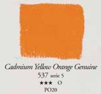 Cadmiumgeel Oranje Eitempera / Egg Tempera Sennelier 21 ML Serie 5 Kleur 537