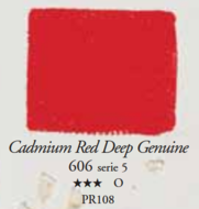 Echt Cadmiumrood Donker Eitempera / Egg Tempera Sennelier 21 ML Serie 5 Kleur 606