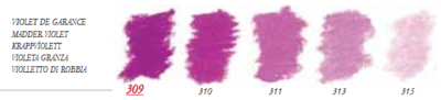 Krapviolet Extra soft pastels / Pastel à l'ecu Sennelier Kleur 309