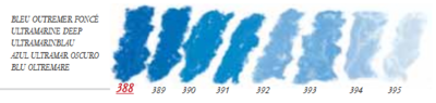 Ultramarijnblauw Donker Extra soft pastels / Pastel à l'ecu Sennelier Kleur 388