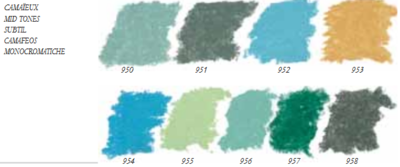 Minerve Blauw Extra soft pastels / Pastel à l'ecu Sennelier Kleur 952