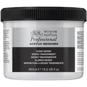 Clear Gesso /Transparante Gesso Professional Acrylic van Winsor & Newton 450 ml nr: 50919