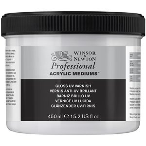 Gloss Uv Varnish / Glans Vernis Professional Acrylic van Winsor & Newton 450 ml nr: 50929
