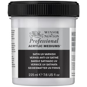 Satin UV Varnish / Satijn Vernis Professional Acrylic van Winsor & Newton 225 ml nr: 40931