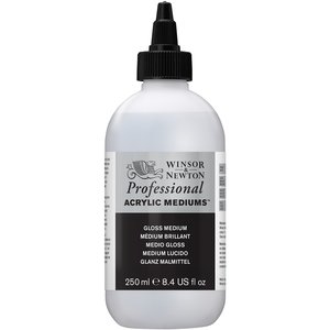 Gloss Medium / Glans Medium Professional Acrylic van Winsor & Newton 250 ml nr: 40935