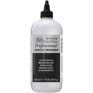 Gloss Medium / Glans Medium Professional Acrylic van Winsor & Newton 500 ml nr: 50935