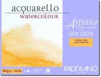 30,5 x 45,5 cm Fabriano Watercolour Artistico Extra White Cold Press (fijn) 300 gram 20 vel
