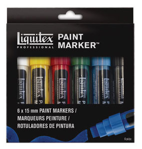 Liquitex Paint Markers set met 6 grote markers