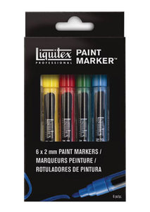 Liquitex Paint Markers set met 6 fijne markers