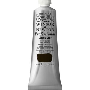Ivory Black Professional Acrylic Winsor & Newton 60 ml Kleur 331