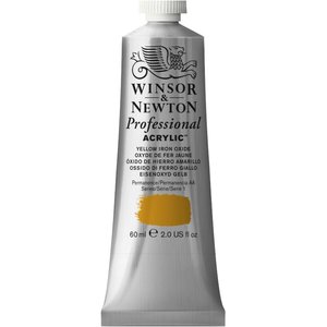 Yellow Iron Oxide Professional Acrylic Winsor & Newton 60 ml Kleur 737