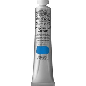 Cerulean Blue Hue Professional Acrylic Winsor & Newton 200 ml Kleur 139