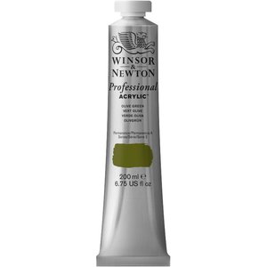 Olive Green Professional Acrylic Winsor & Newton 200 ml Kleur 447