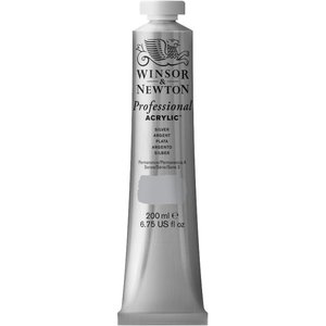 Silver Professional Acrylic Winsor & Newton 200 ml Kleur 617