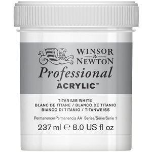 Titanium White Professional Acrylic Winsor & Newton 237 ml Kleur 664
