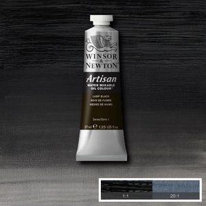 Lamp Black (S1) Artisan Watervermengbare olieverf 37 ml Kleur 337