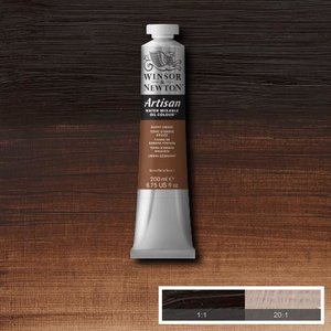 Burnt Umber (S1) Artisan Watervermengbare olieverf 200 ml Kleur 076