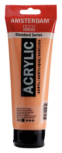 Napelsgeel Rood Amsterdam Standard Series Acrylverf 250 ML Kleur 224