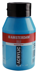 Briljantblauw Amsterdam Standard Series Acrylverf (1 liter) 1000 ML Kleur 564