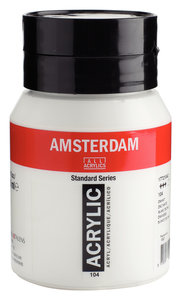 Zinkwit Amsterdam Standard Series Acrylverf 500 ML Kleur 104