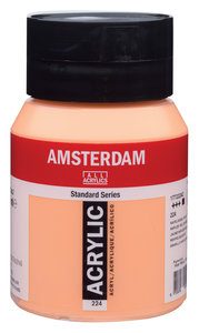 Napelsgeel Rood Amsterdam Standard Series Acrylverf 500 ML Kleur 224