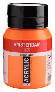 Azo Oranje Amsterdam Standard Series Acrylverf 500 ML Kleur 276