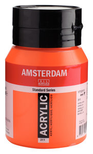 Vermiljoen Amsterdam Standard Series Acrylverf 500 ML Kleur 311